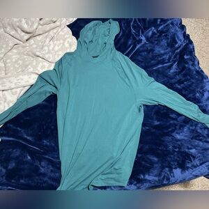 Light Teal Hooded Long-Sleeve Top Lululemon